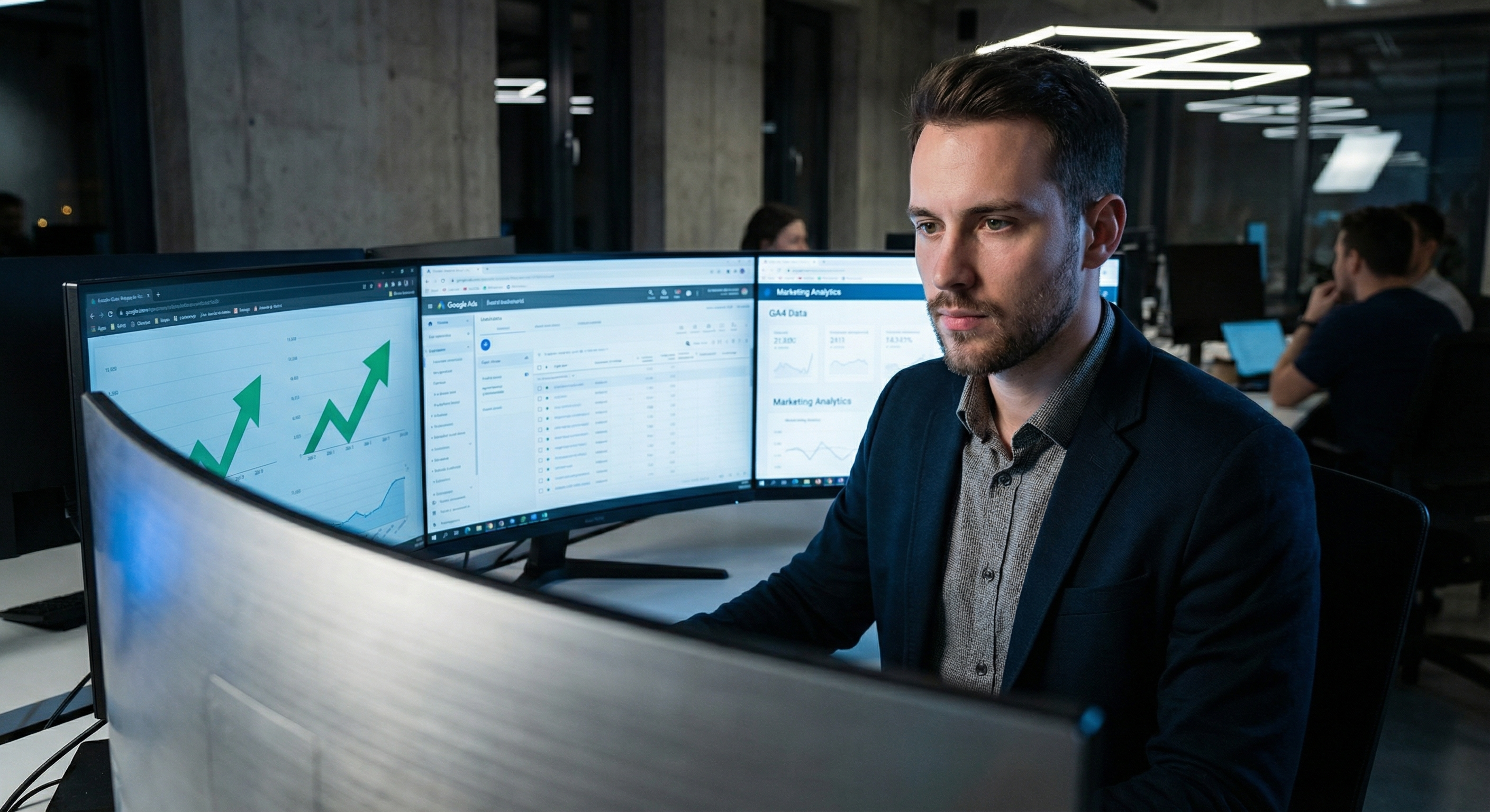 Corporate professional operating with leverage